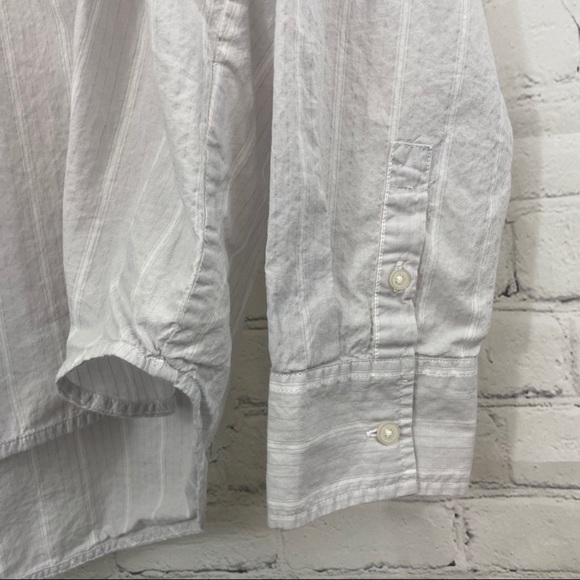 Everlane White Striped Button Down Shirt - Picture 5 of 9